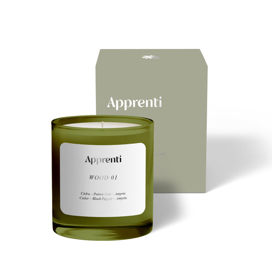 Wood 01 Candle - Apprenti